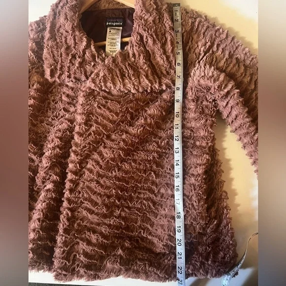 Patagonia Pelage Fleece Wide Collar Outdoor Jacket Faux Fur Size small - Picture 8 of 11